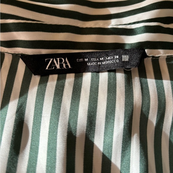 Zara women’s striped tunic shirt. Size Medium - Picture 2 of 7